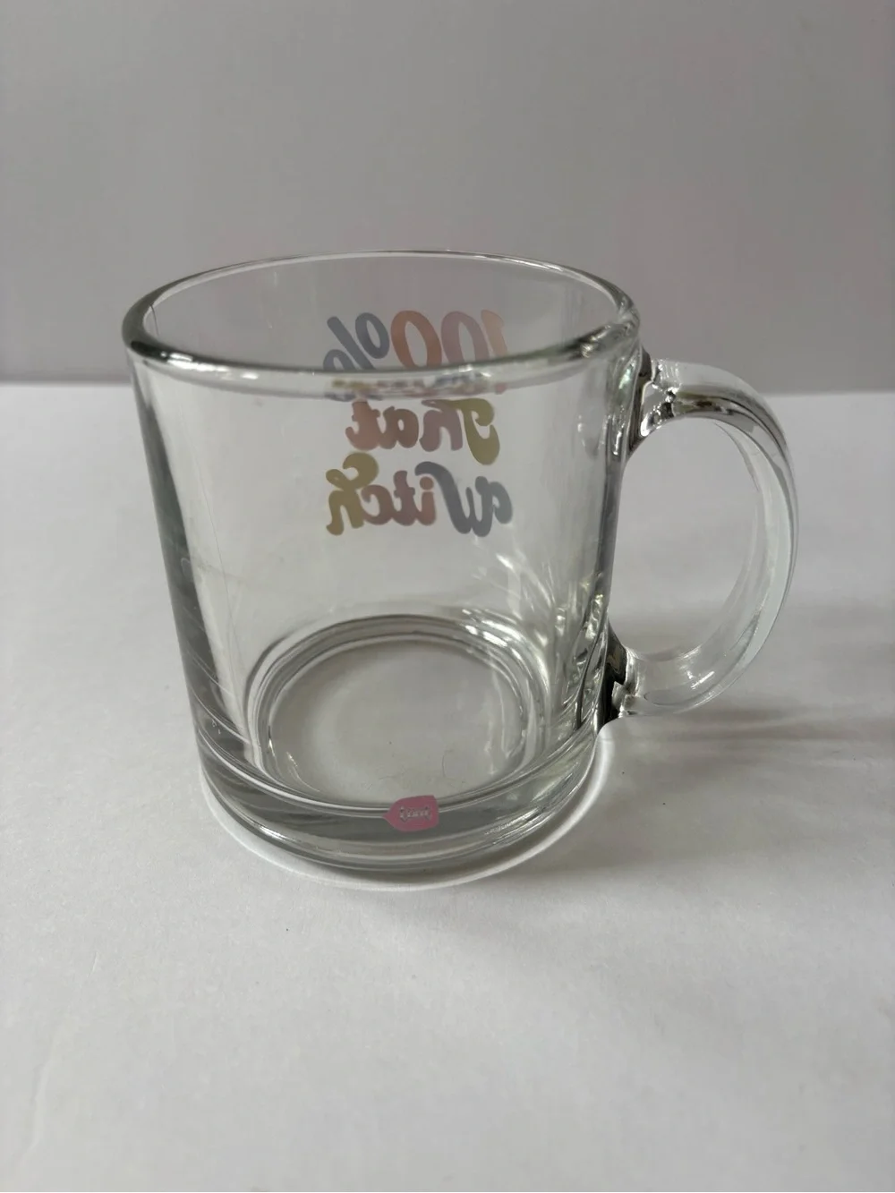 Talking Out Of Turn 100% That Witch Diner Mug Coffee Cup Clear Halloween Gift